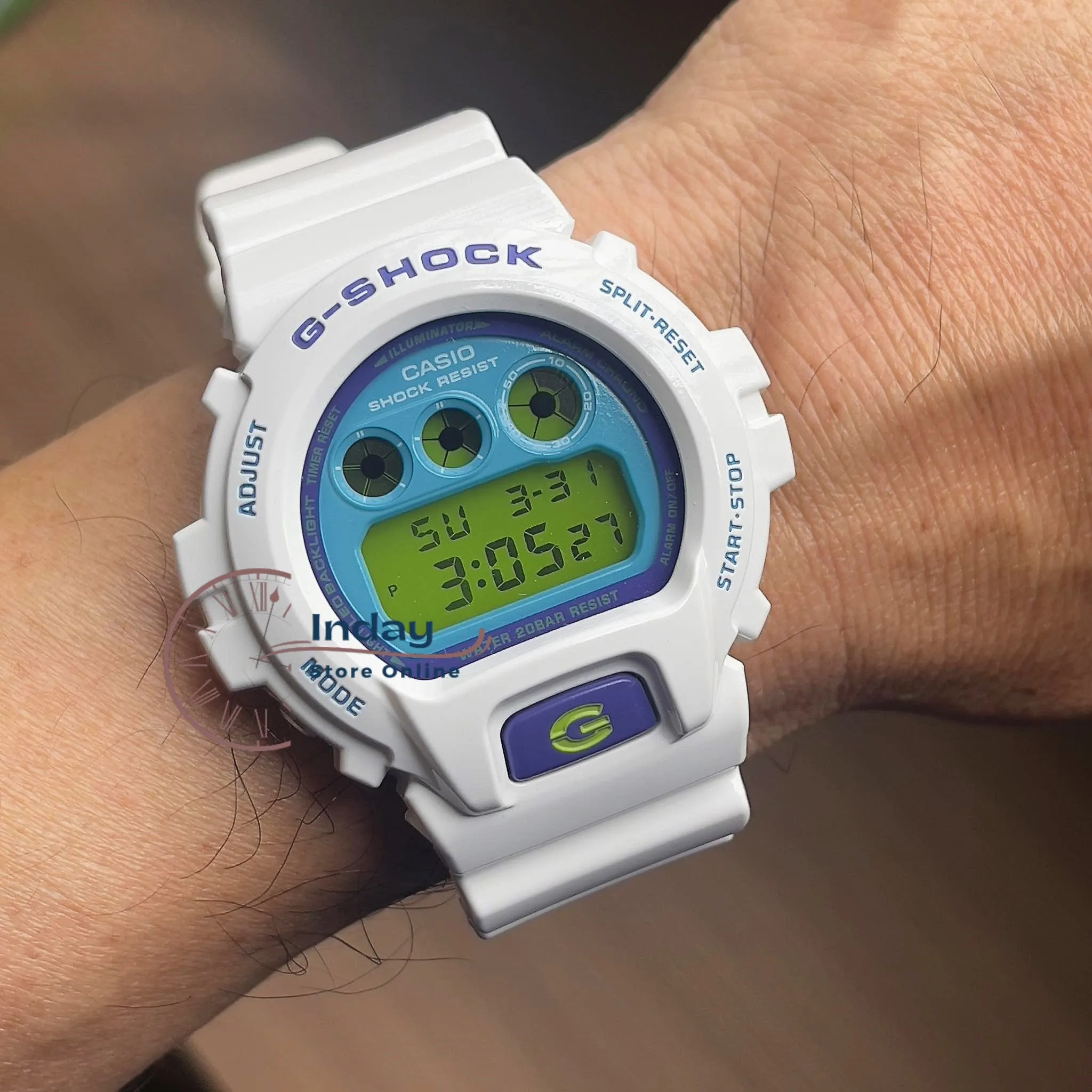 Casio G-Shock Men's Watch DW-6900RCS-7 Resin Band Mineral Glass Shock Resistant