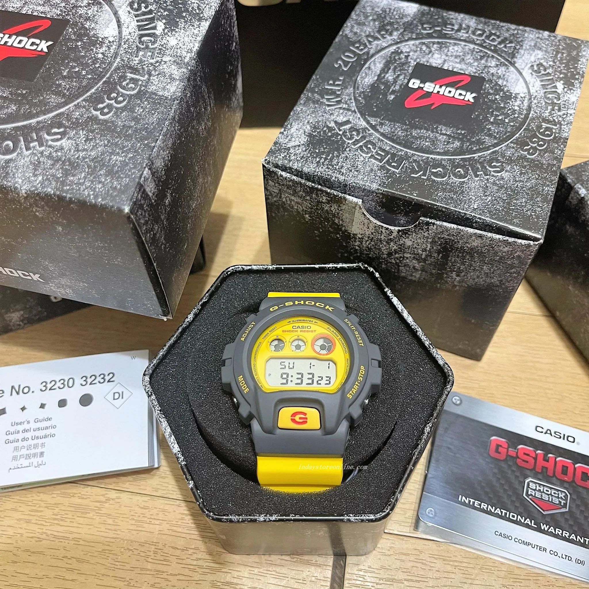 Casio G-Shock Men's Watch DW-6900Y-9 Digital 6900 Series 90s Sport Watch Series