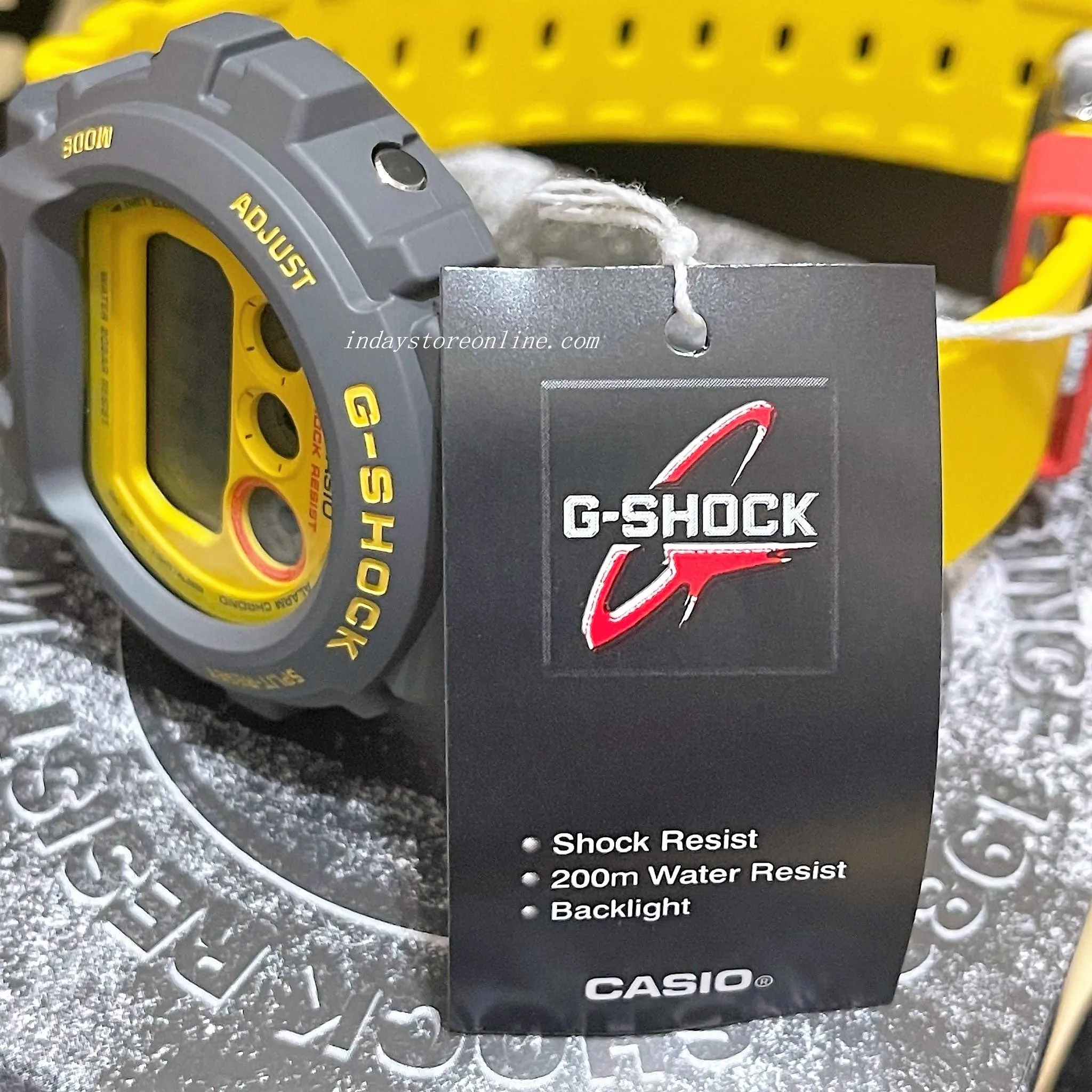 Casio G-Shock Men's Watch DW-6900Y-9 Digital 6900 Series 90s Sport Watch Series