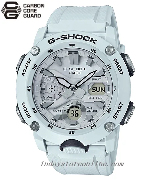 Casio G-Shock Men's Watch GA-2000S-7A Analog-Digital Shock Resistant Shock Resistant Carbon Core Guard Structure