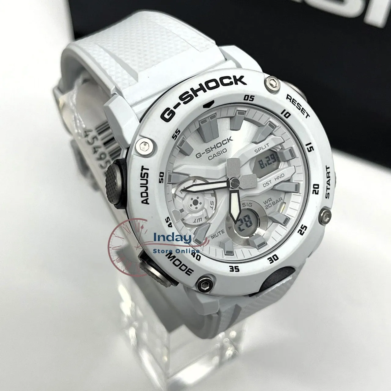 Casio G-Shock Men's Watch GA-2000S-7A Analog-Digital Shock Resistant Shock Resistant Carbon Core Guard Structure