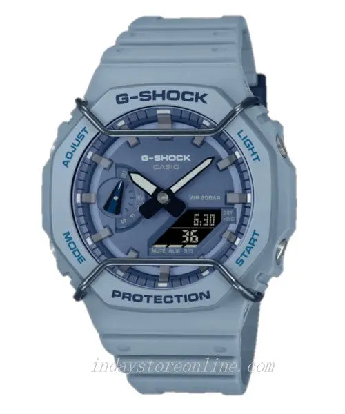 Casio G-Shock Men's Watch GA-2100PT-2A Analog-Digital 2100 Series  Monochromatic Color Matte Finish