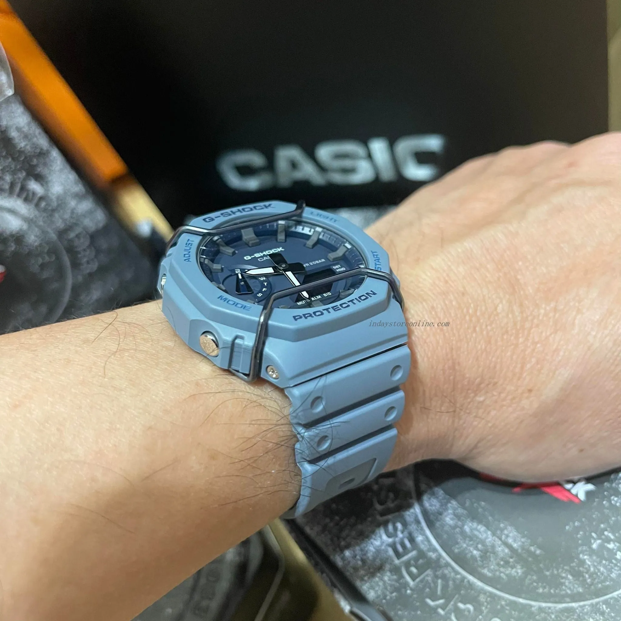Casio G-Shock Men's Watch GA-2100PT-2A Analog-Digital 2100 Series  Monochromatic Color Matte Finish