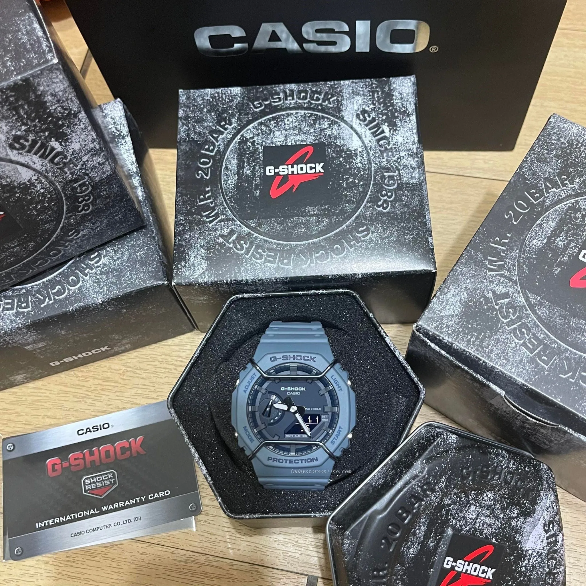 Casio G-Shock Men's Watch GA-2100PT-2A Analog-Digital 2100 Series  Monochromatic Color Matte Finish