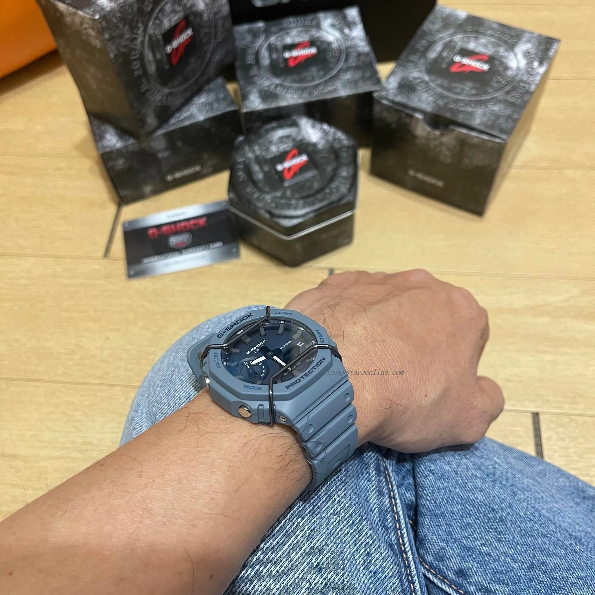 Casio G-Shock Men's Watch GA-2100PT-2A Analog-Digital 2100 Series  Monochromatic Color Matte Finish