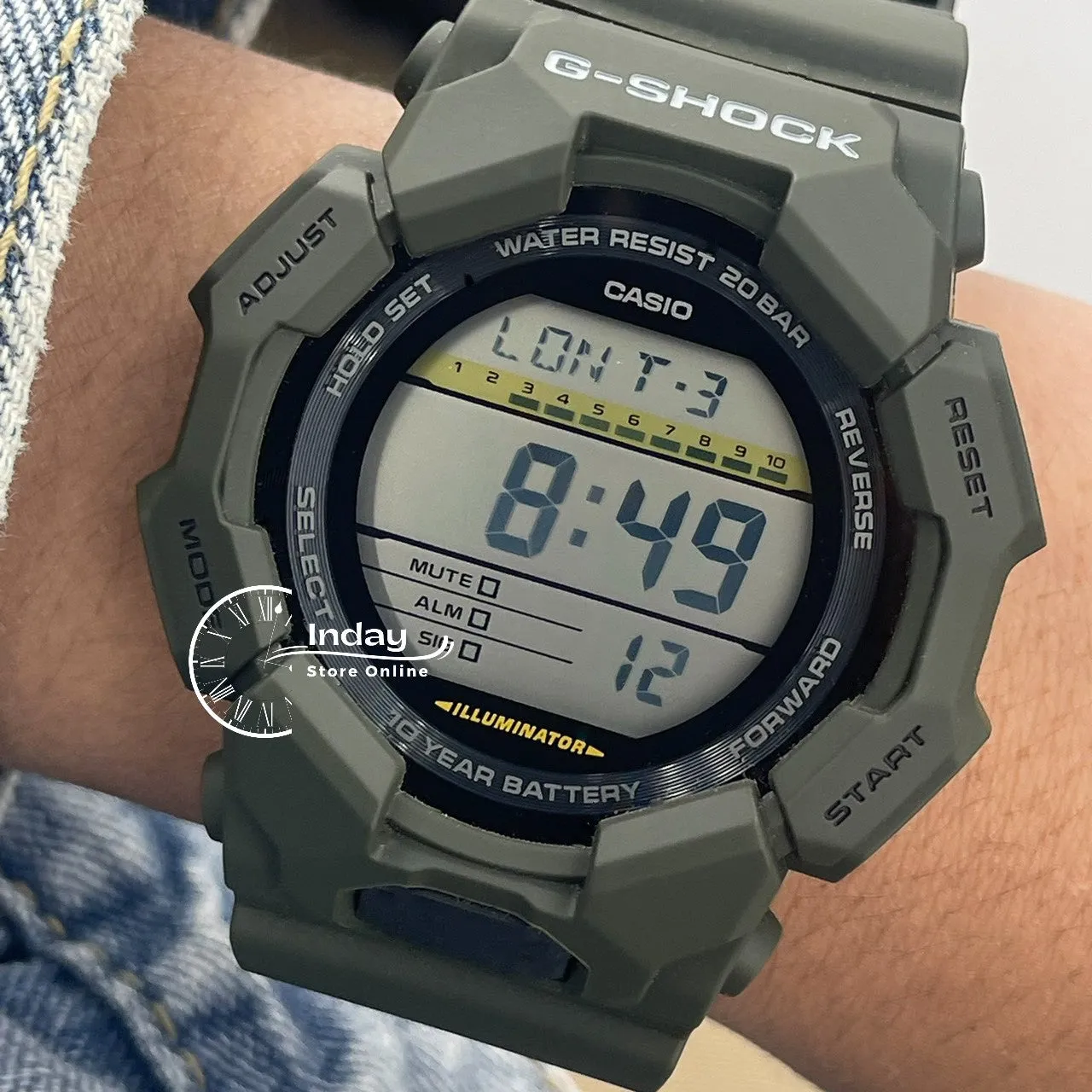 Casio G-Shock Men's Watch GD-010-3D Resin Band Shock Resistant Battery Life 10-Years