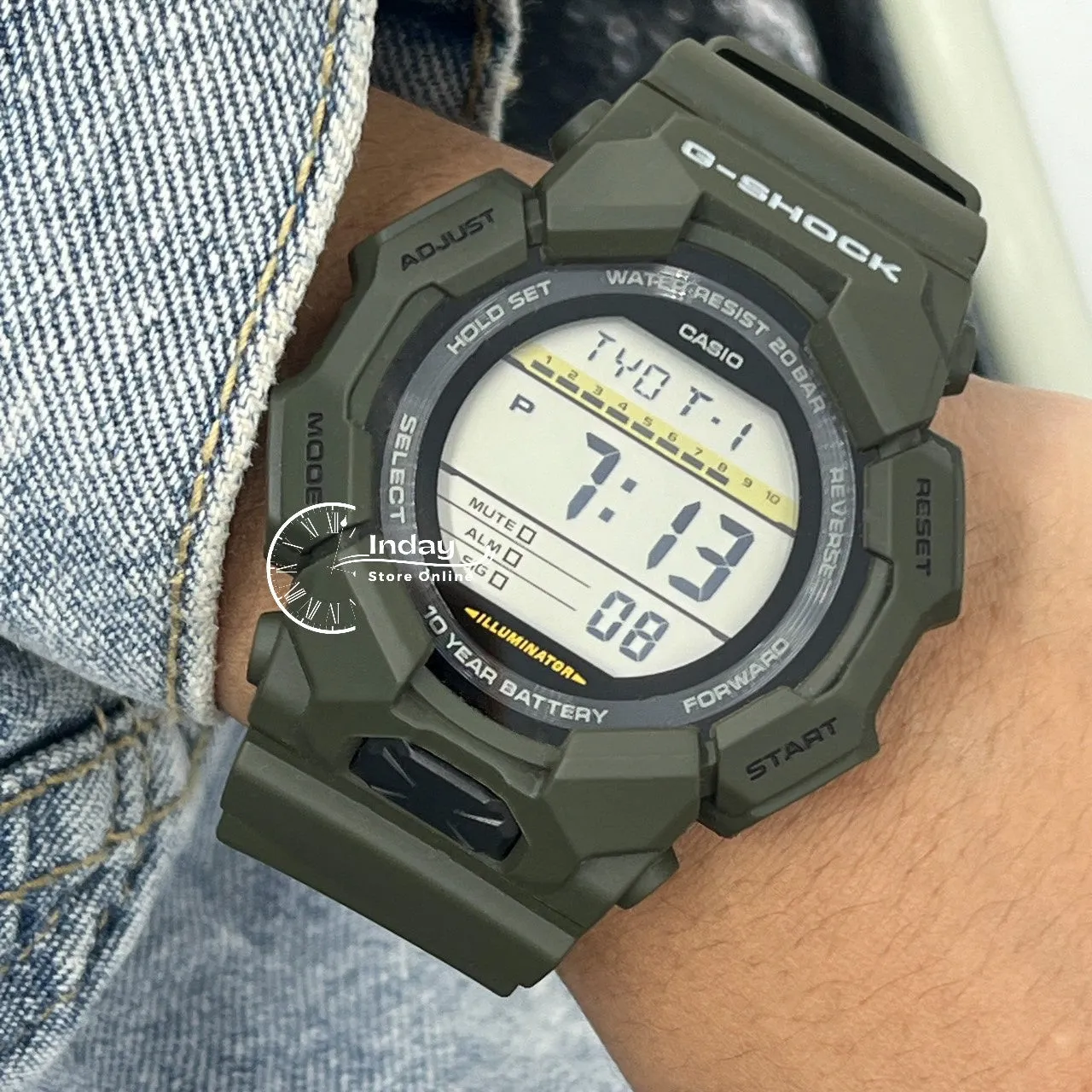 Casio G-Shock Men's Watch GD-010-3D Resin Band Shock Resistant Battery Life 10-Years