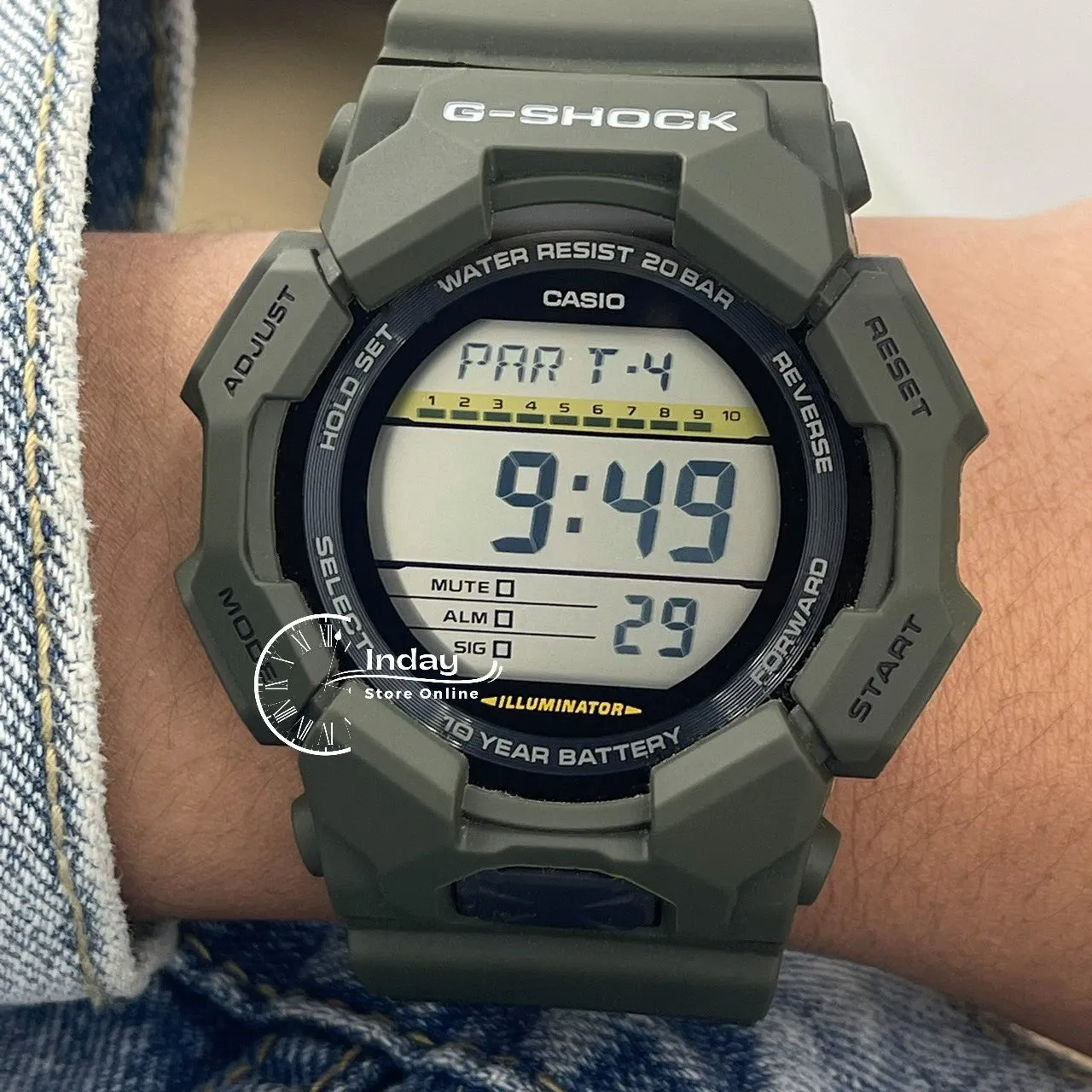 Casio G-Shock Men's Watch GD-010-3D Resin Band Shock Resistant Battery Life 10-Years