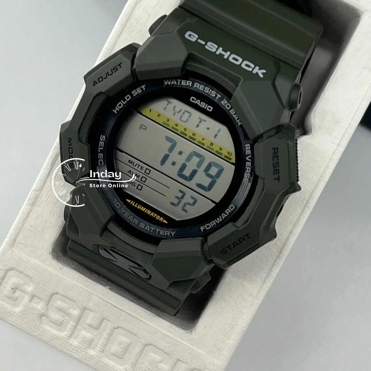 Casio G-Shock Men's Watch GD-010-3D Resin Band Shock Resistant Battery Life 10-Years