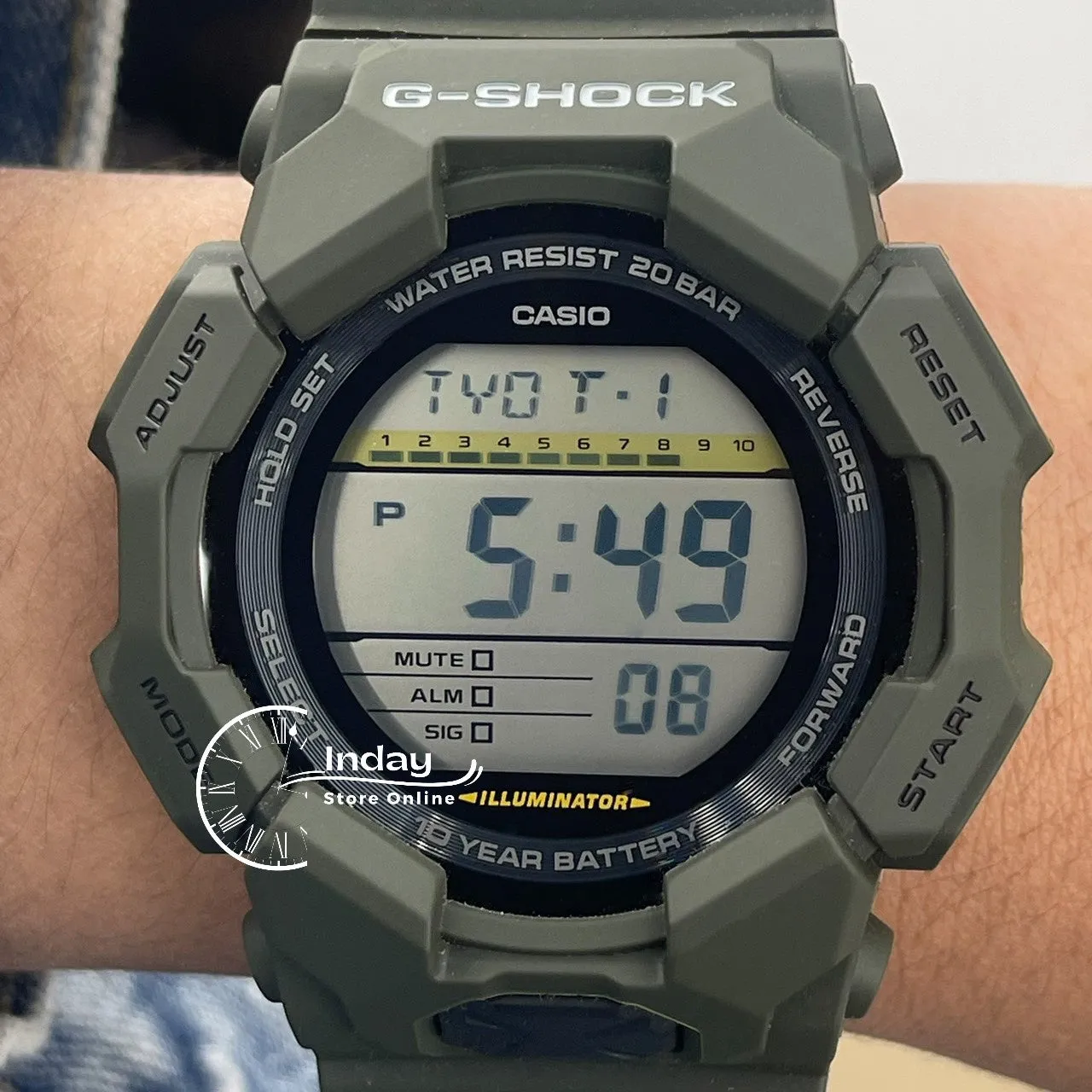 Casio G-Shock Men's Watch GD-010-3D Resin Band Shock Resistant Battery Life 10-Years