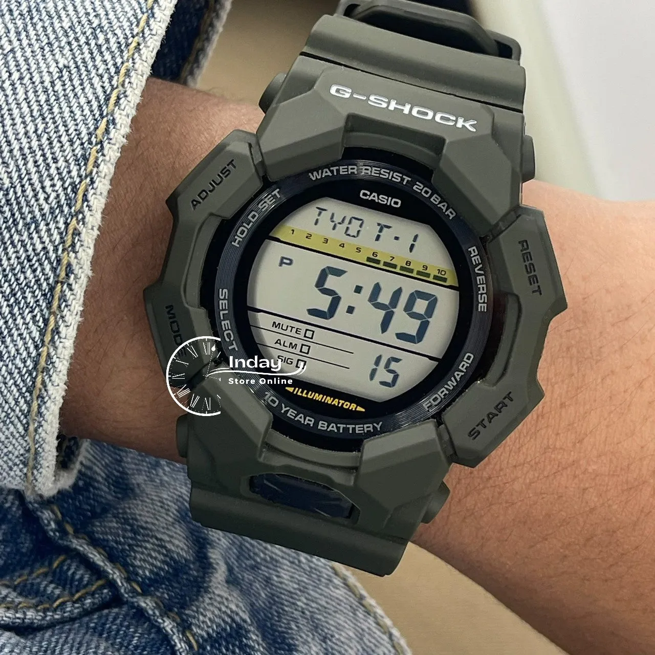 Casio G-Shock Men's Watch GD-010-3D Resin Band Shock Resistant Battery Life 10-Years
