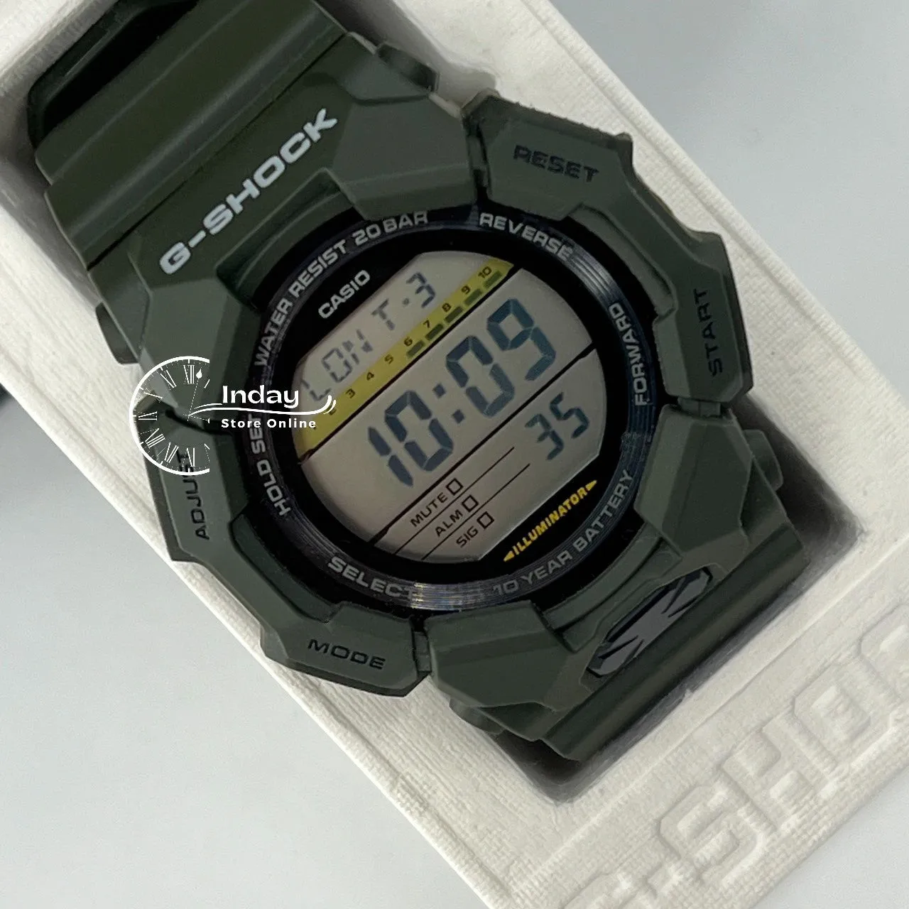 Casio G-Shock Men's Watch GD-010-3D Resin Band Shock Resistant Battery Life 10-Years