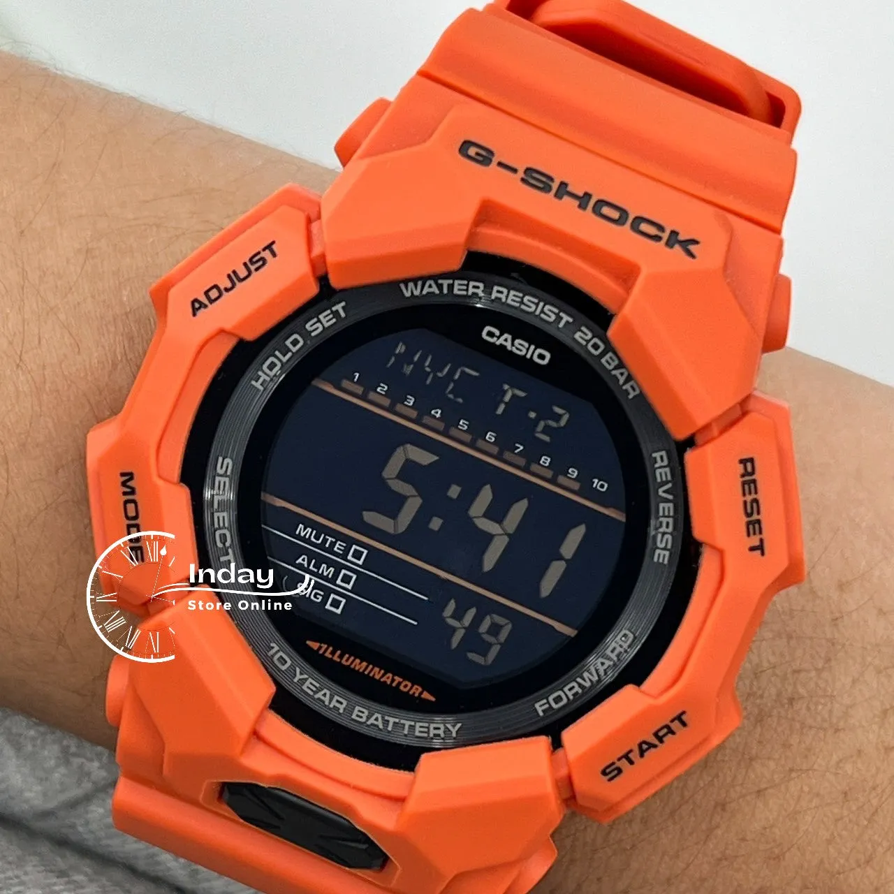 Casio G-Shock Men's Watch GD-010-4D Resin Band Shock Resistant Battery Life 10-Years