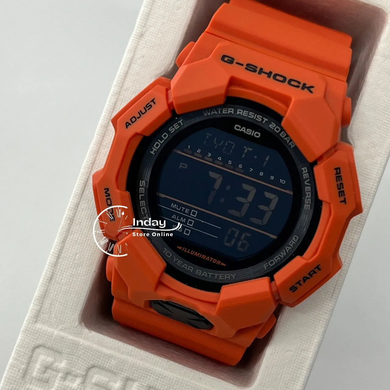 Casio G-Shock Men's Watch GD-010-4D Resin Band Shock Resistant Battery Life 10-Years