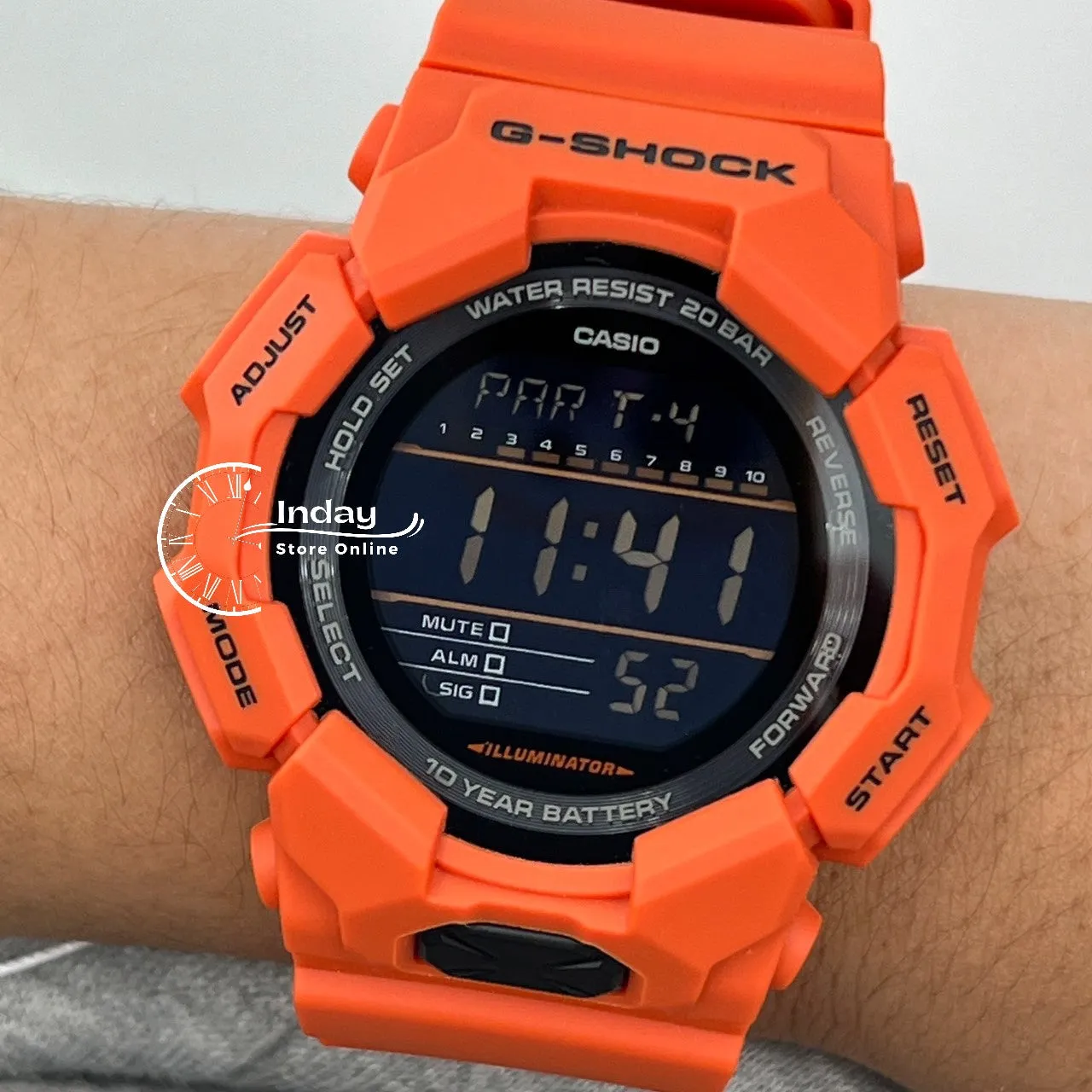 Casio G-Shock Men's Watch GD-010-4D Resin Band Shock Resistant Battery Life 10-Years