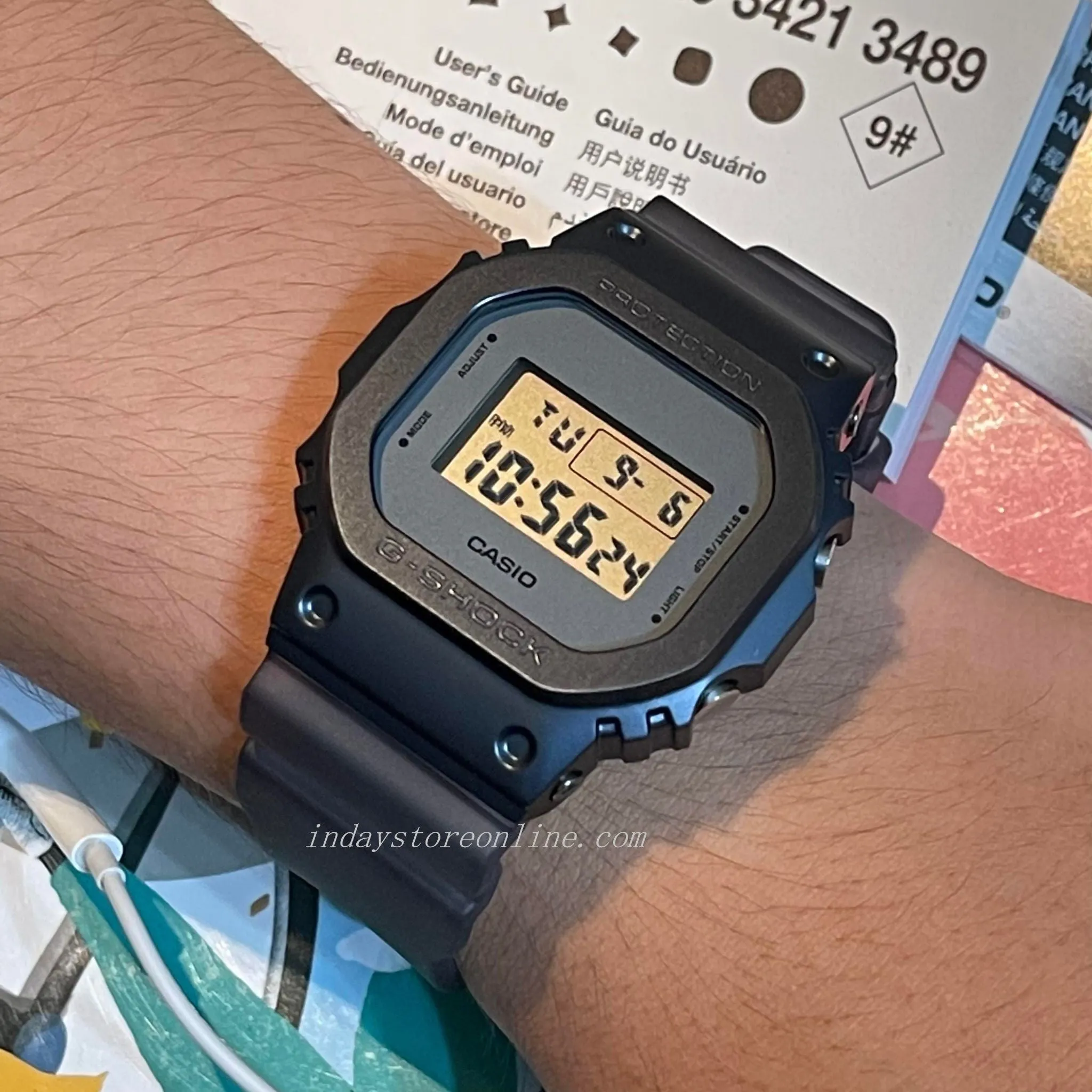 Casio G-Shock Men's Watch GM-5600MF-2 Metal Covered Midnight Fog Series Digital Sports Watch