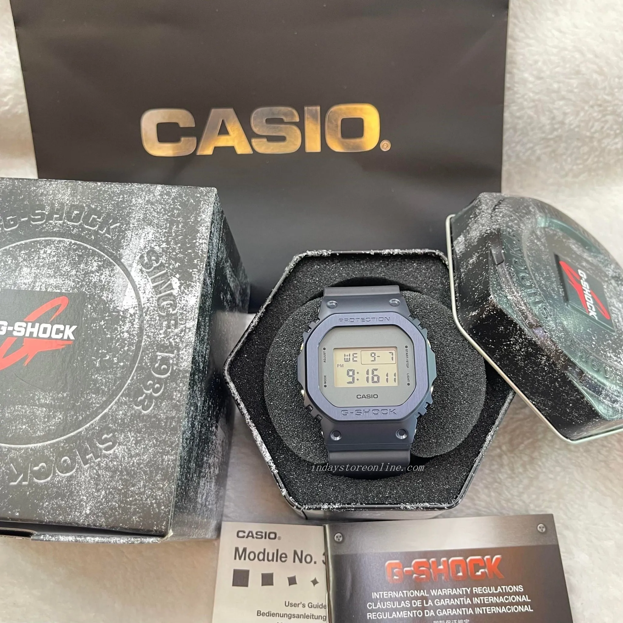Casio G-Shock Men's Watch GM-5600MF-2 Metal Covered Midnight Fog Series Digital Sports Watch