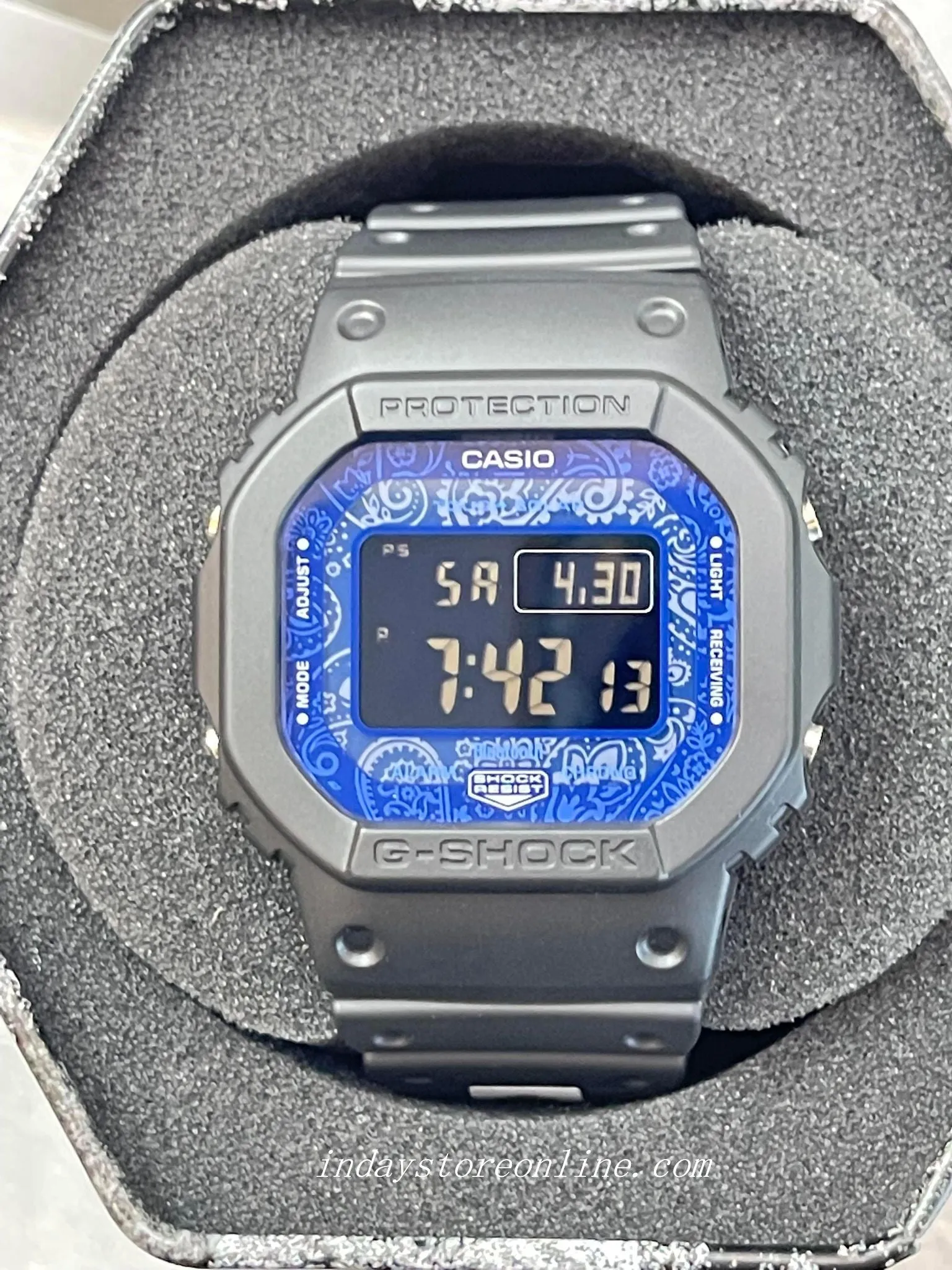 Casio G-Shock Men's Watch GW-B5600BP-1 Origin GW-B5600 Series Blue and Black Color Tough Solar (Solar powered)