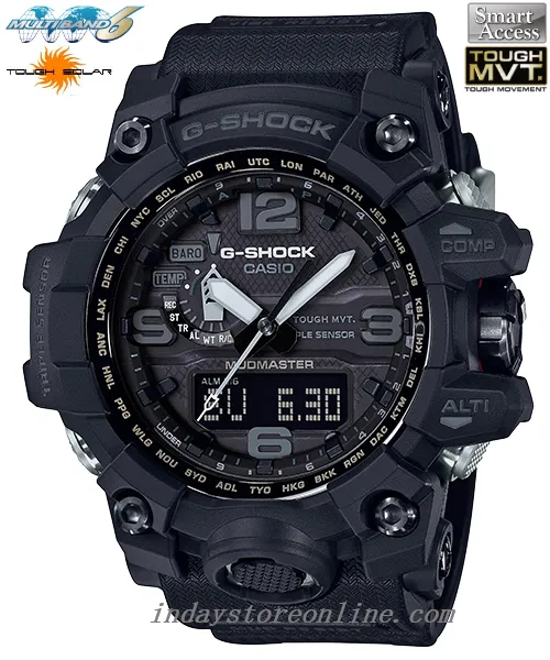 Casio G-Shock Men's Watch GWG-1000-1A1 Analog-Digital Master of G Tough Solar (Solar powered)