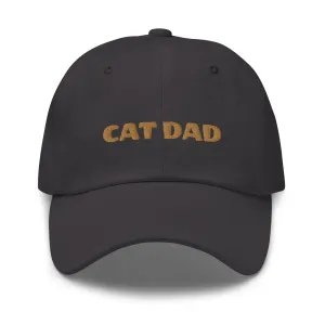 Cat Dad Embroidered Hat
