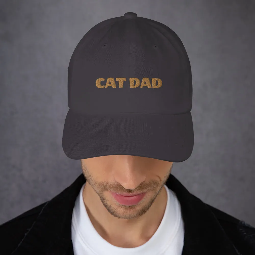 Cat Dad Embroidered Hat