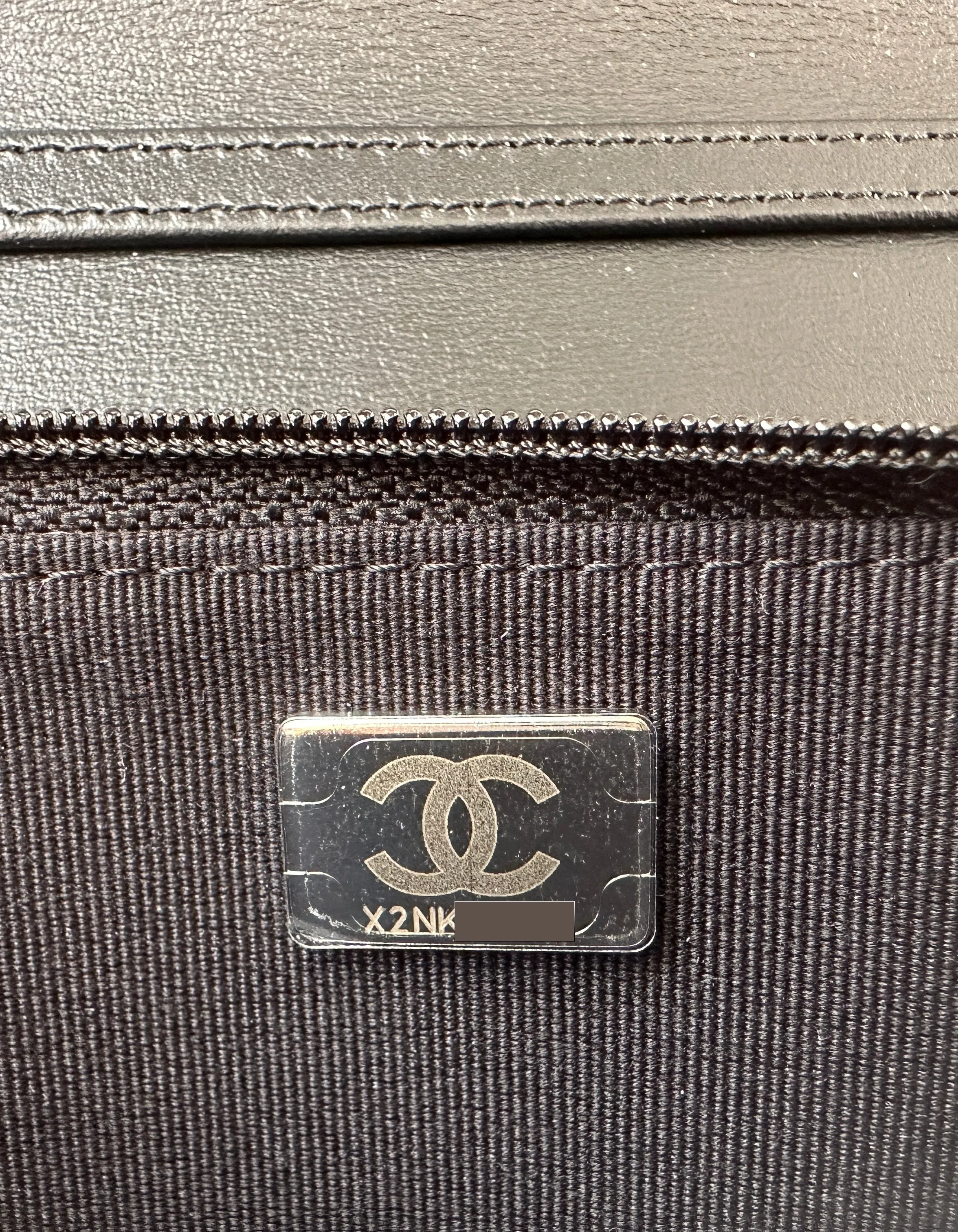 Chanel 2023 Calfskin So Black Quilted Reissue Wallet On Chain WOC Crossbody Bag