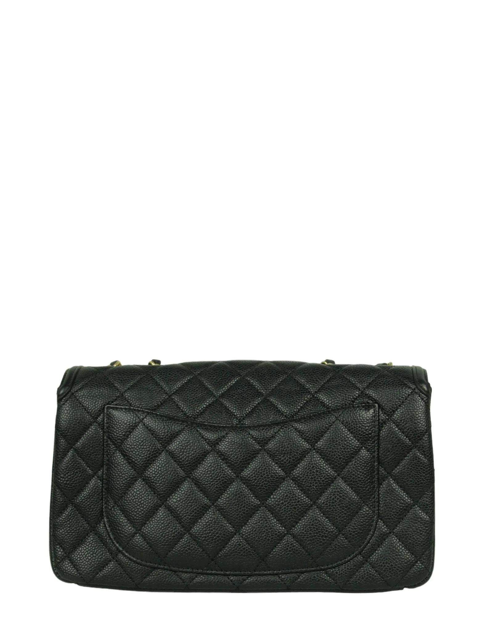 Chanel Black Caviar Medium CC Filigree Flap Crossbody Bag