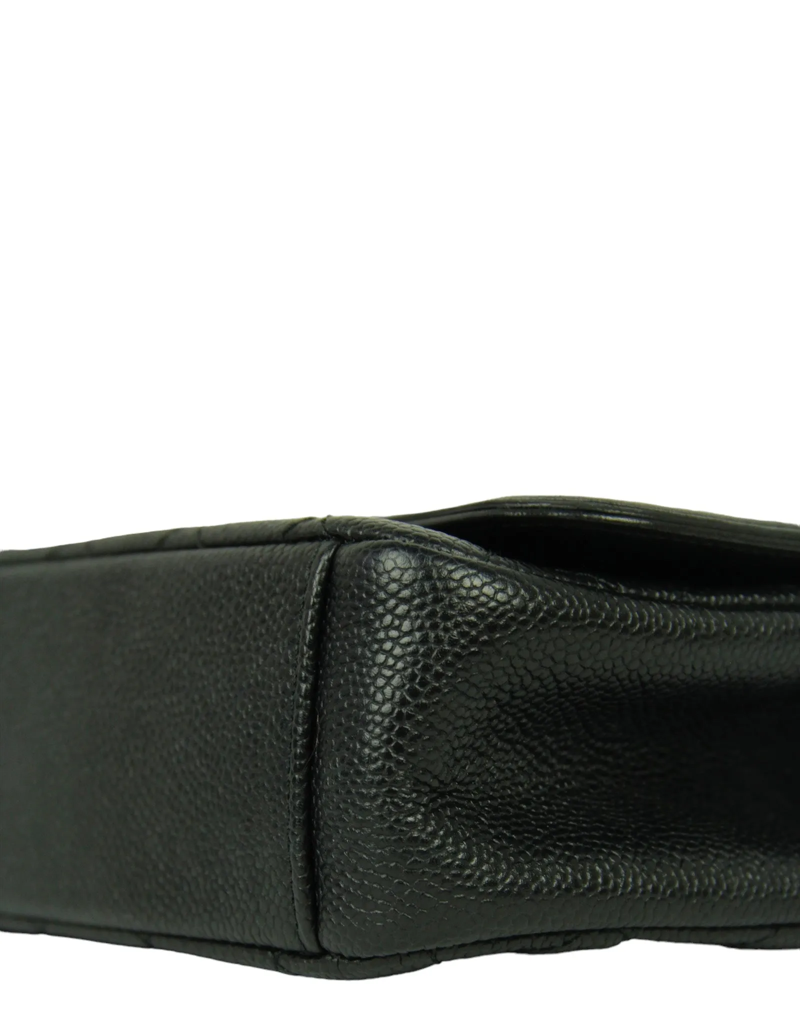 Chanel Black Caviar Medium CC Filigree Flap Crossbody Bag