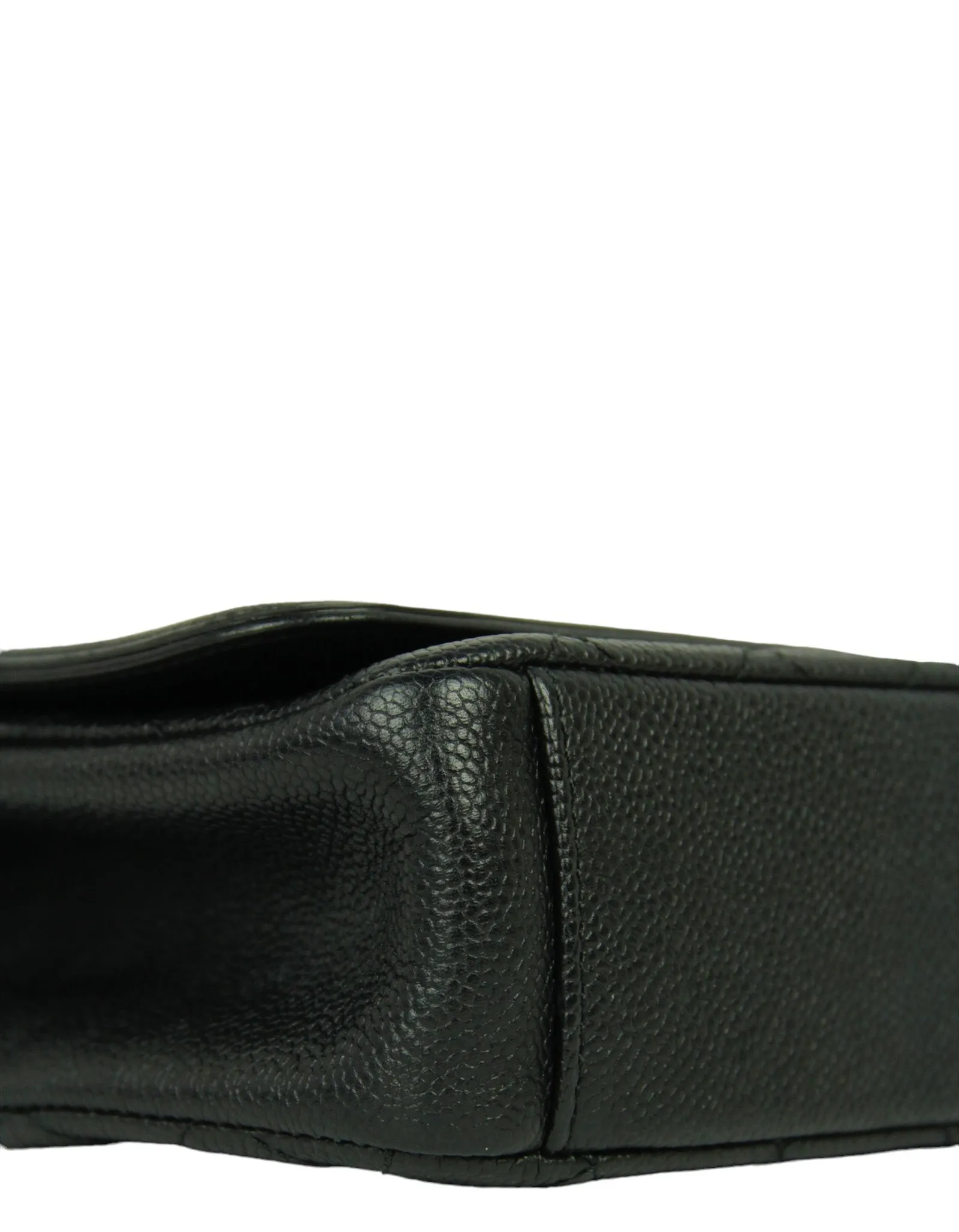 Chanel Black Caviar Medium CC Filigree Flap Crossbody Bag