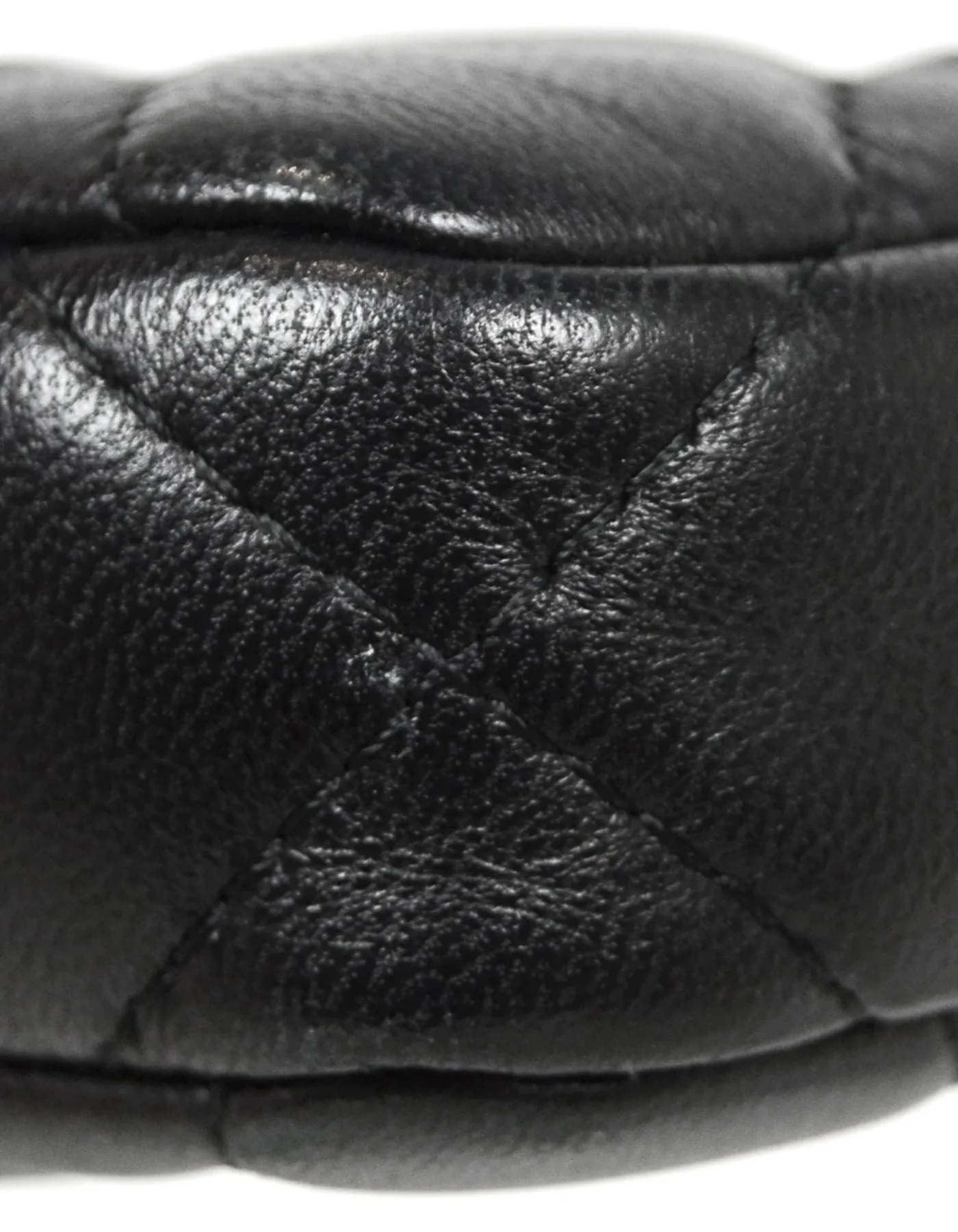 Chanel Black Lambskin Quilted Leather Classic Clutch with Chain