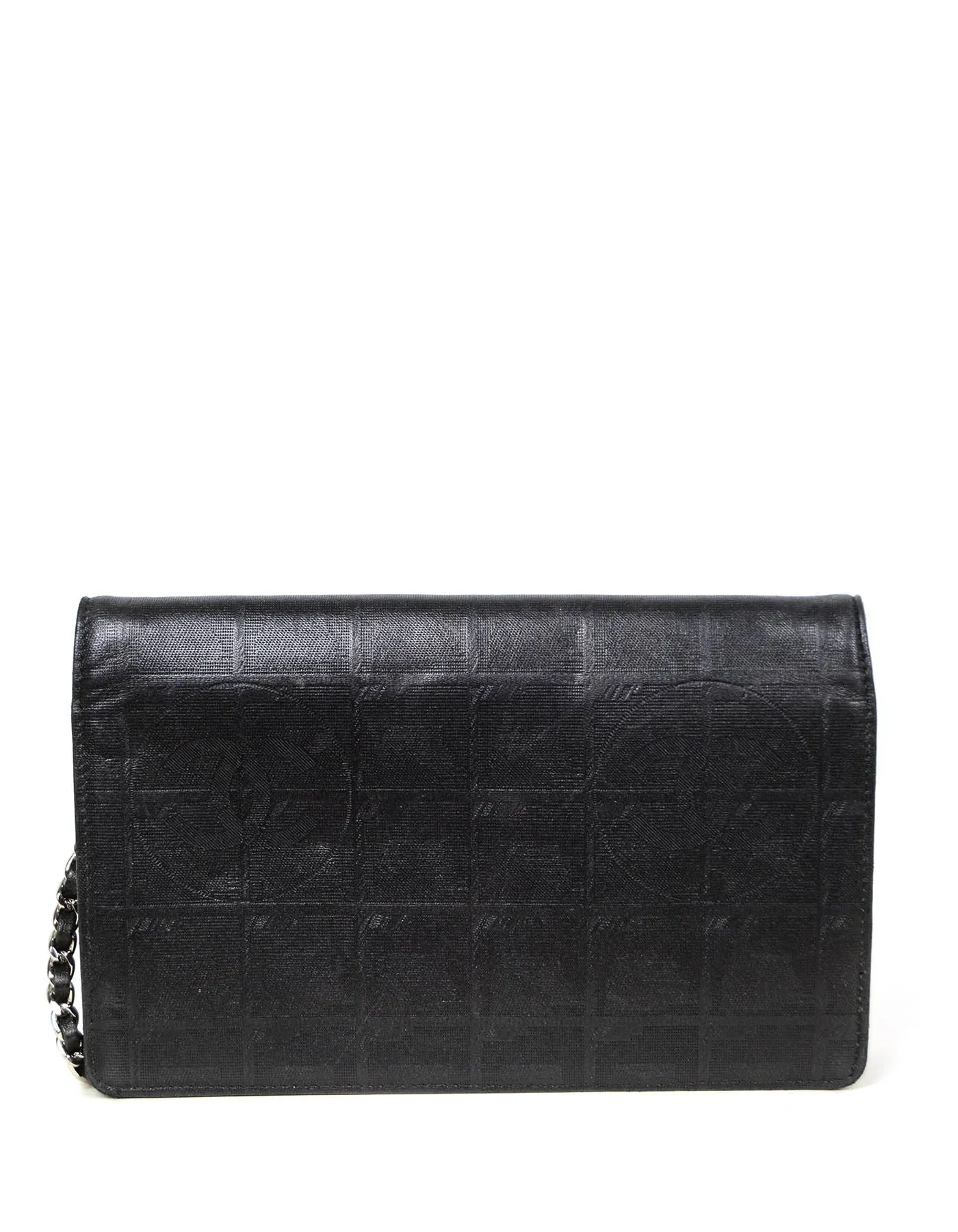 Chanel Black Nylon Travel Ligne Wallet on Chain WOC Crossbody Bag