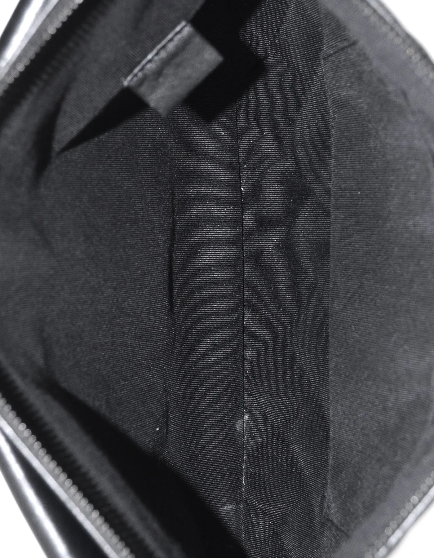 Chanel SO Black Lambskin Quilted Pouch