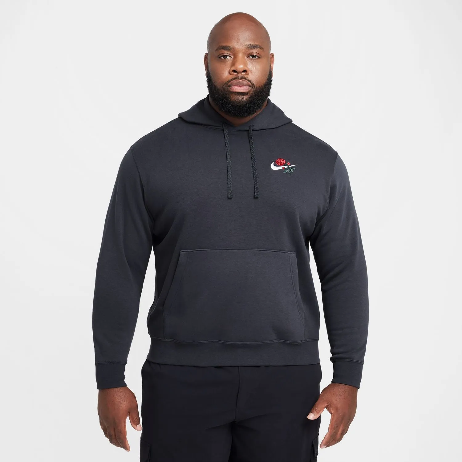 Club Fleece Rose Embroidered Hoody - Mens