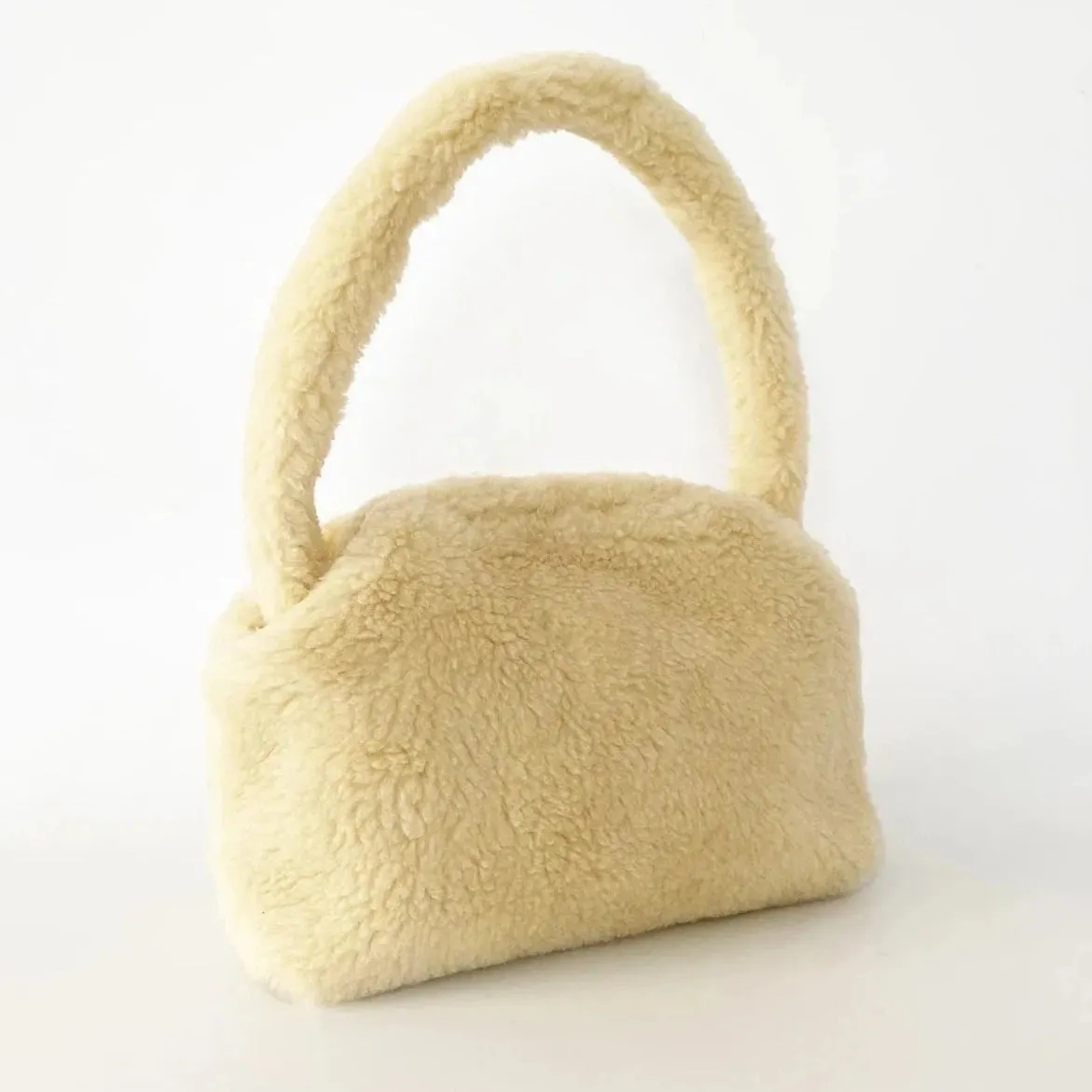 Cream Pelush Bag