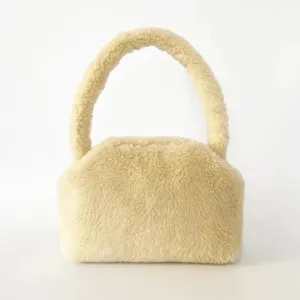 Cream Pelush Bag