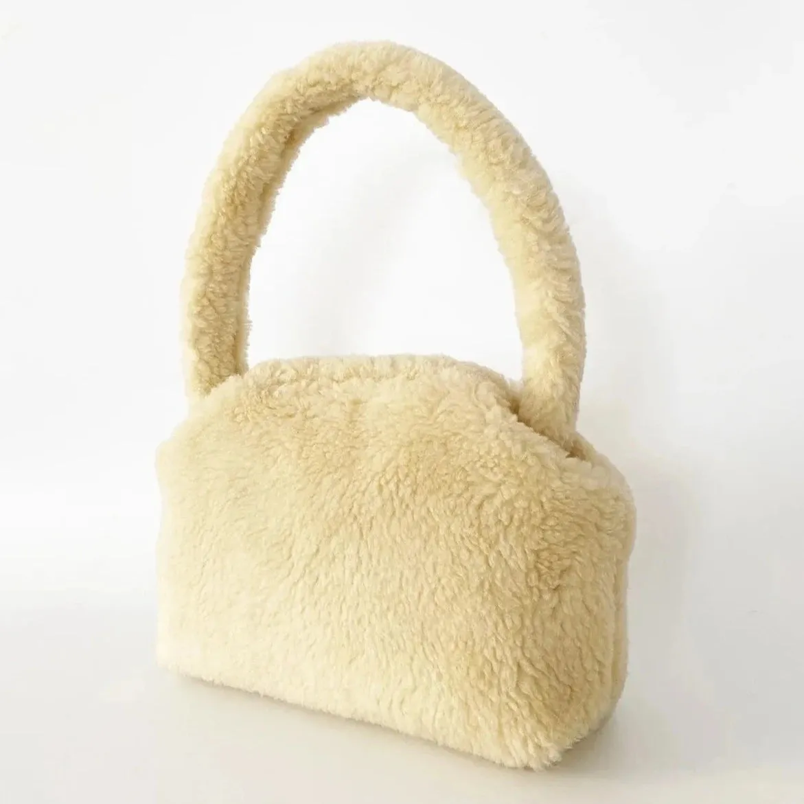 Cream Pelush Bag