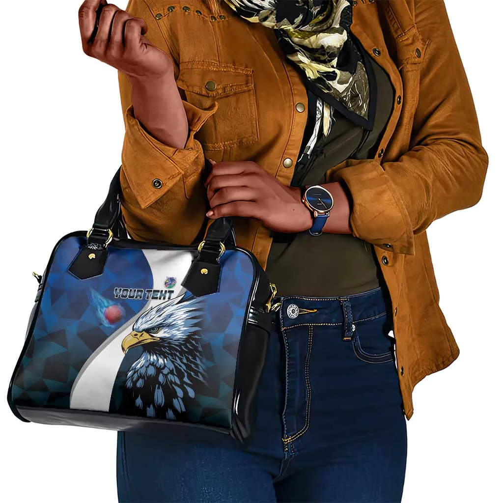 Custom Afro Namibia Cricket Shoulder Handbag Go Eagles LT15