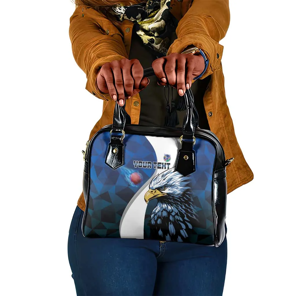 Custom Afro Namibia Cricket Shoulder Handbag Go Eagles LT15