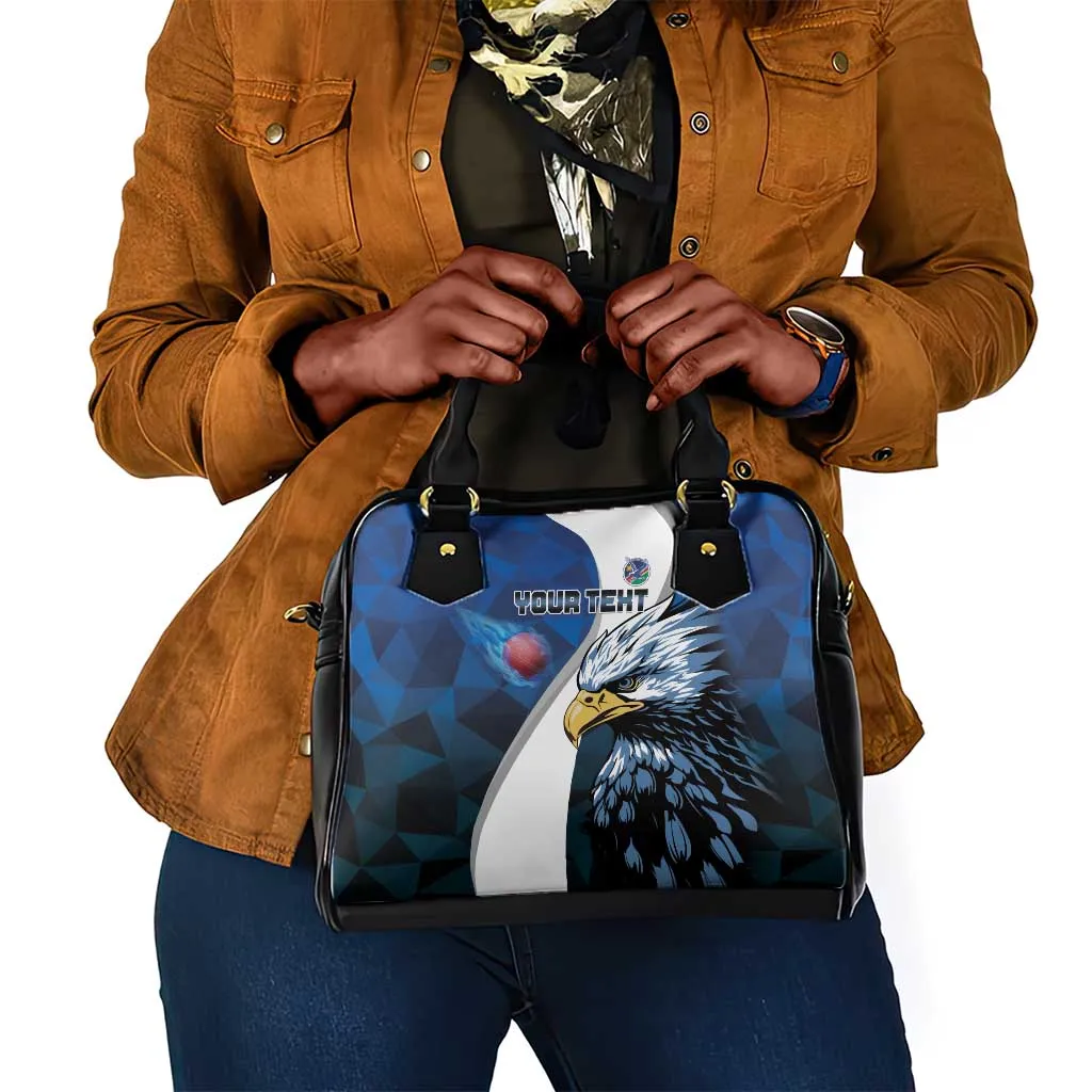 Custom Afro Namibia Cricket Shoulder Handbag Go Eagles LT15