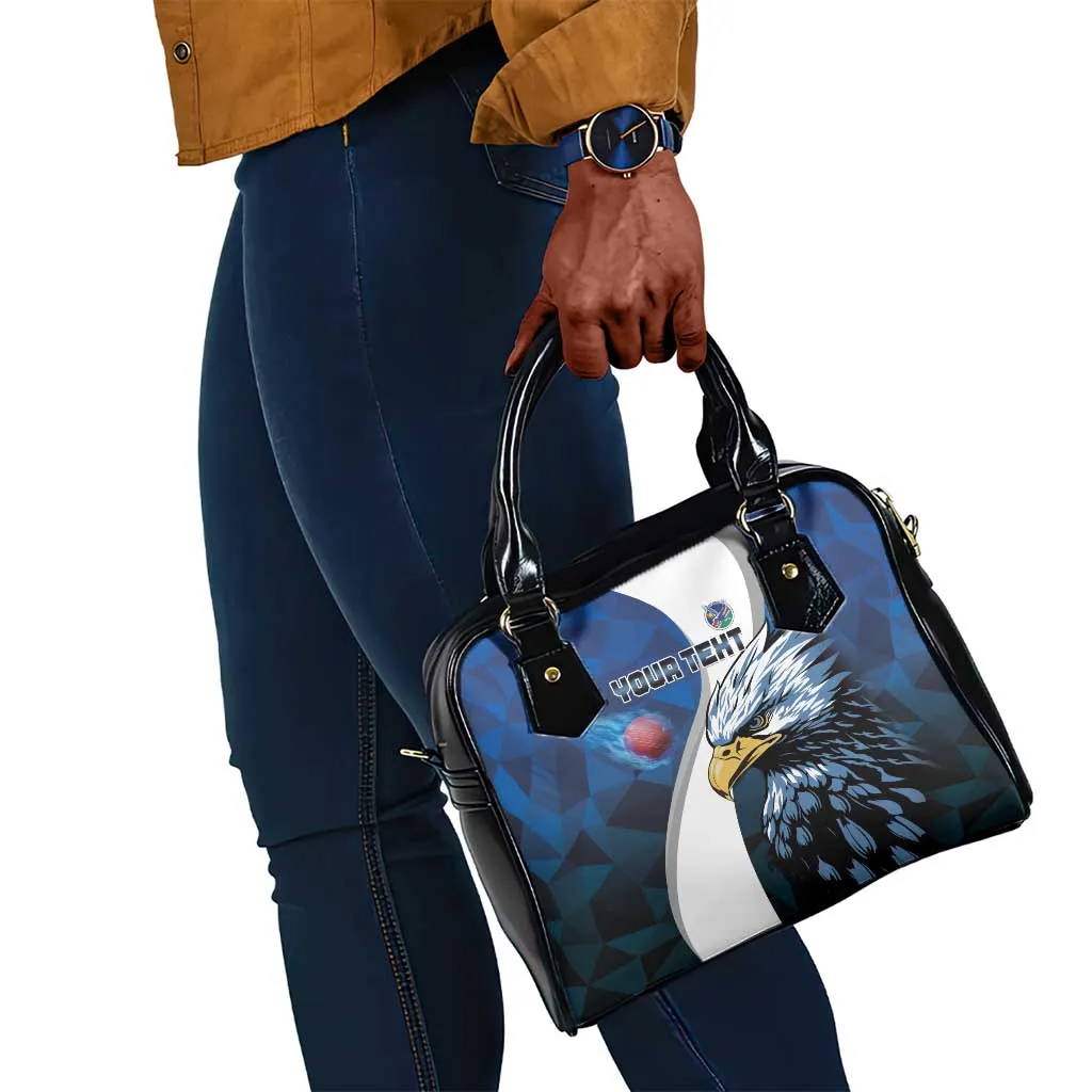 Custom Afro Namibia Cricket Shoulder Handbag Go Eagles LT15