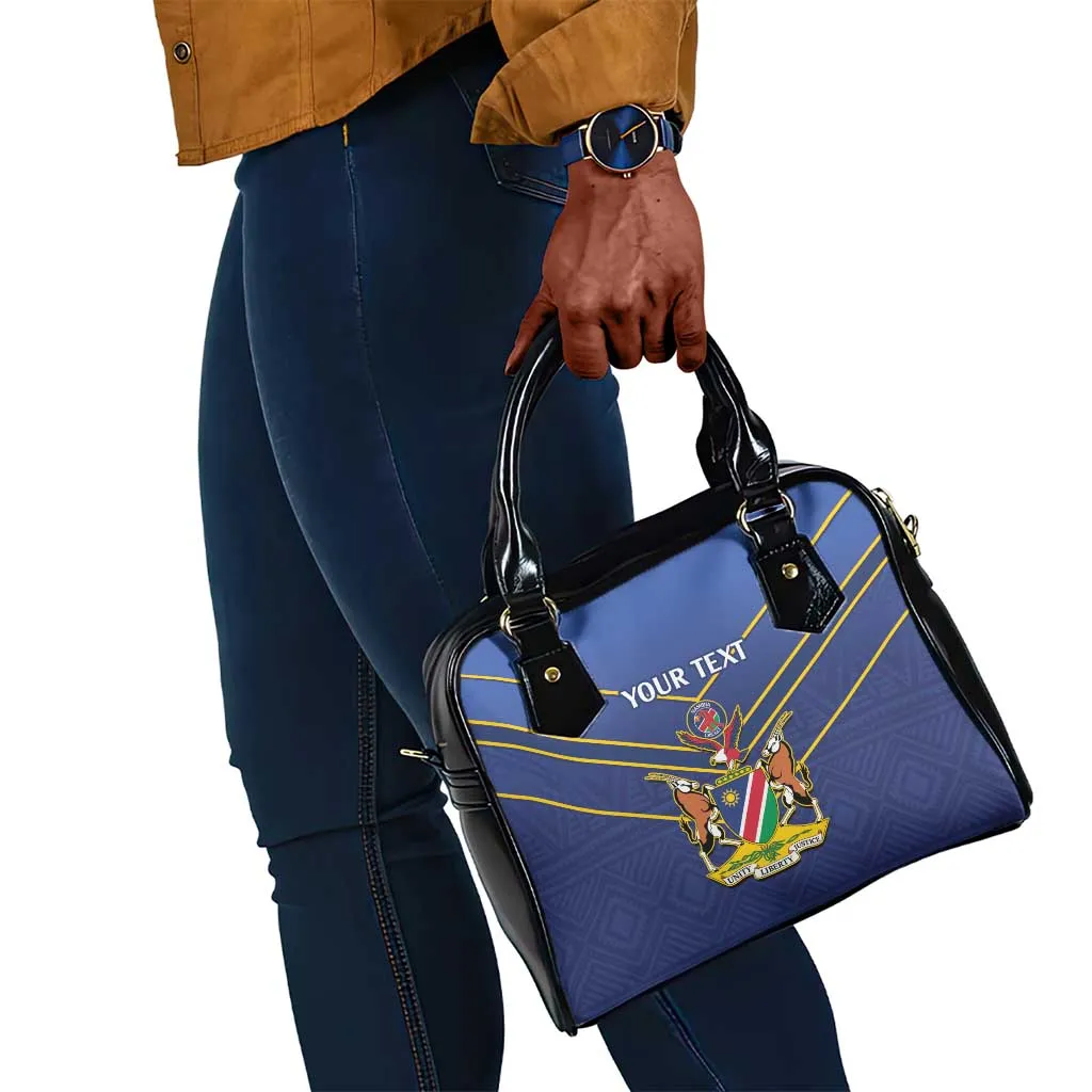 Custom Namibia Cricket Shoulder Handbag 2024 Go Eagles African Pattern LT14