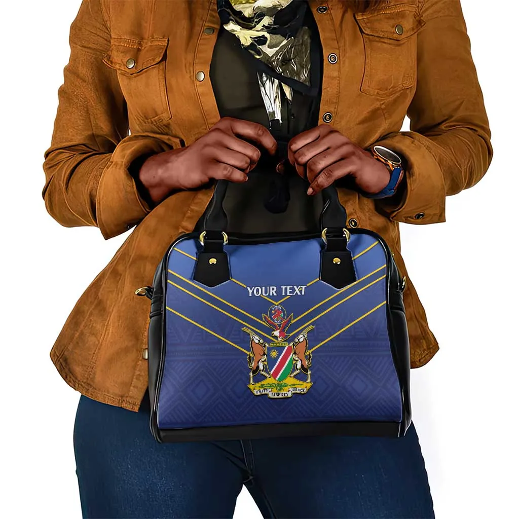 Custom Namibia Cricket Shoulder Handbag 2024 Go Eagles African Pattern LT14