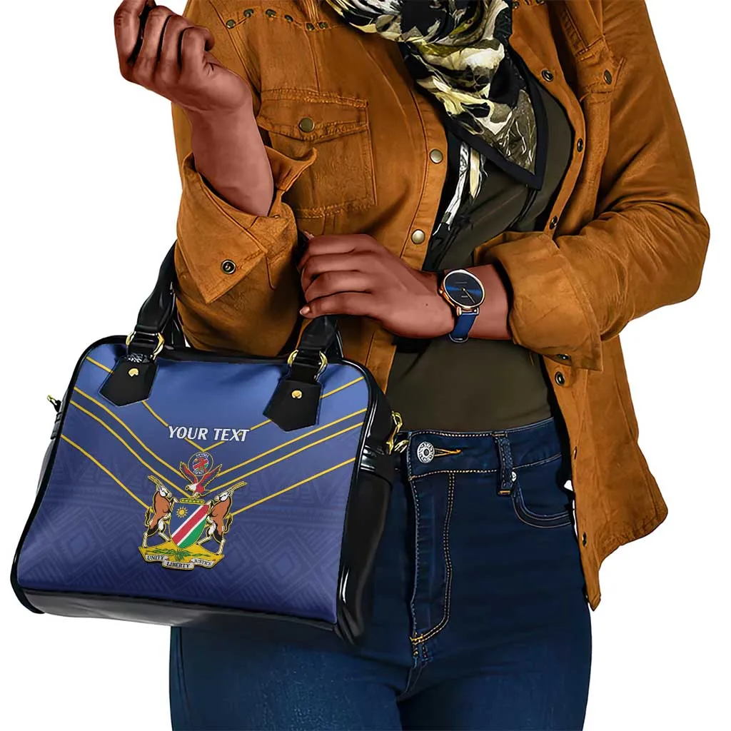 Custom Namibia Cricket Shoulder Handbag 2024 Go Eagles African Pattern LT14