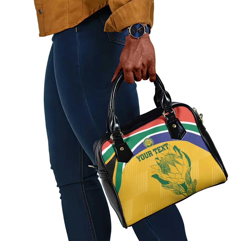 Custom South Africa Cricket Shoulder Handbag Go Champions World Cup Proteas LT14