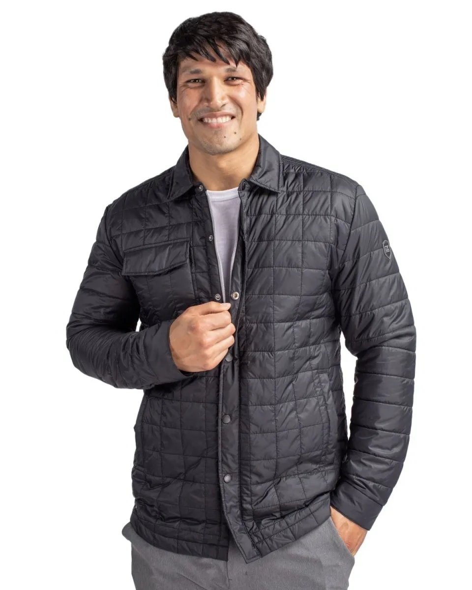 Cutter & Buck Men's Rainier PrimaLoft® Eco Insulated Quilted Shirt Jacket