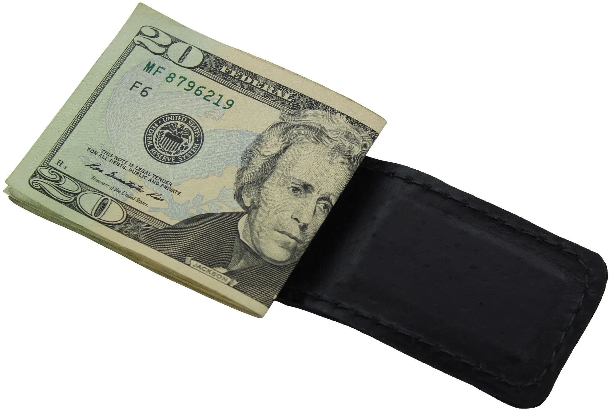 Dark Brown Elephant Men's Magnetic Money Clip