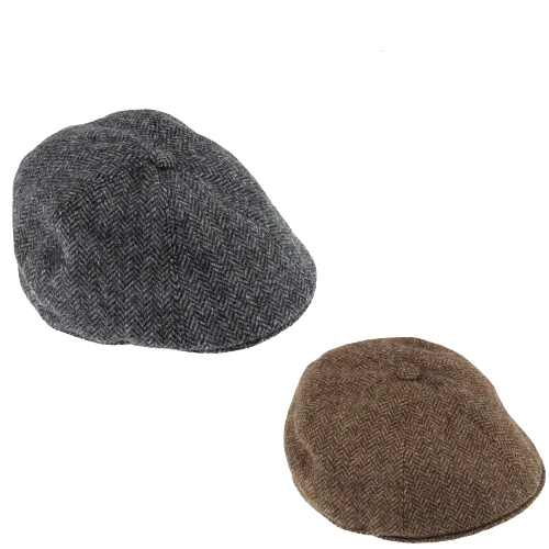 DENTS Mens Drivers Cap Abraham Moon Yorkshire Tweed Peeky Blinders