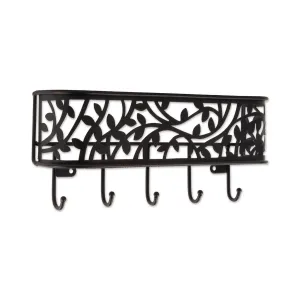 DII Large Wall Mount Mail & Key Organizer Black