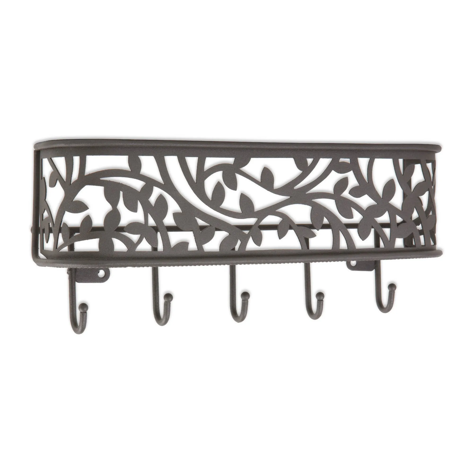 DII Large Wall Mount Mail & Key Organizer Dark Grey