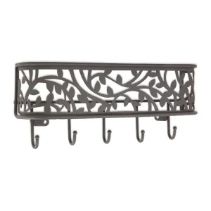 DII Large Wall Mount Mail & Key Organizer Dark Grey